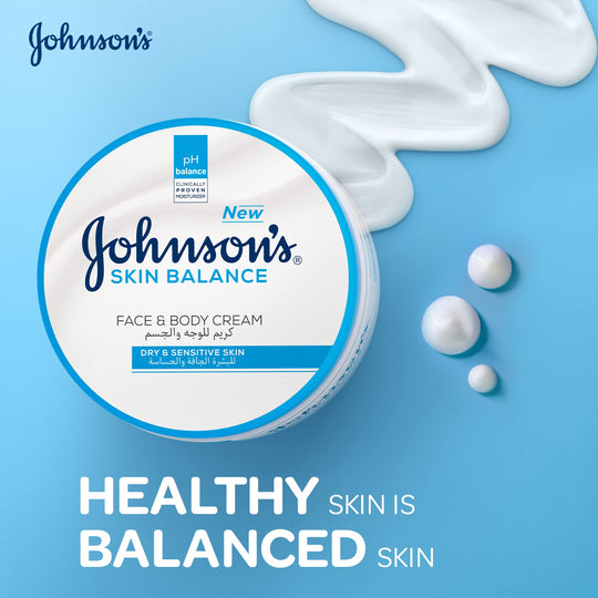 JOHNSONS SKIN BALANCE FACE & BODY CREAM 300ML(P265020)