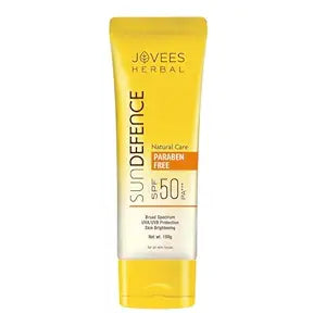 Jovees Herbal Sun Defence Cream SPF 50 PA+++ Broad Spectrum For All Skin | Protection From UVA/UVB & Sun Damaged | Lightweigh
