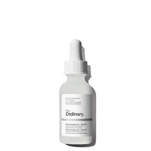 The Ordinary Niacinamide 10% + Zinc 1%, Brightening & Smoothing Serum for Blemish-Prone Skin