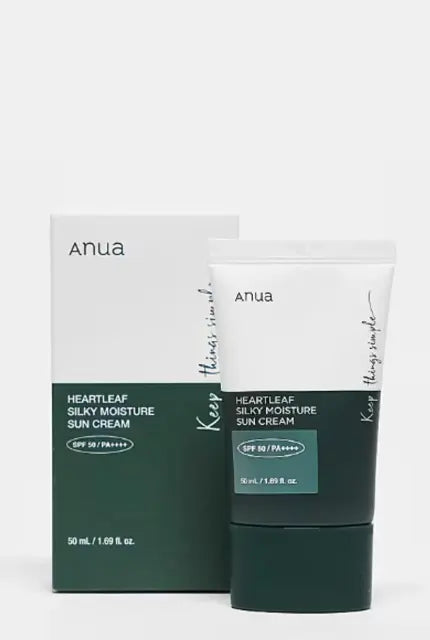 ANUA Sunscreen - SPF 50 PA+++ Sun Cream with Heartleaf & Hyaluronic Acid | SPF 50+ Moisture Formula (50 ml)