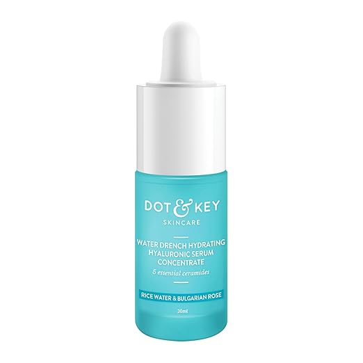 Dot & Key Hydrating Hyaluronic Acid Serum With Vitamin C + E | For Plump, Glowing Skin | Face Serum for Dry Skin, Oily & Norm
