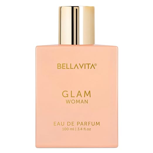 Bella Vita Luxury GLAM | Long Lasting Perfume for Woman | EDP 100ml | African Orange, Jasmine & Patchouli | Floral, Fruity, W