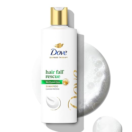 Dove Hair Fall Rescue Shampoo 340 ml|| For Damaged Hair|| Hair Fall Control for Thicker Hair - Mild Daily Anti Hair Fall Sham