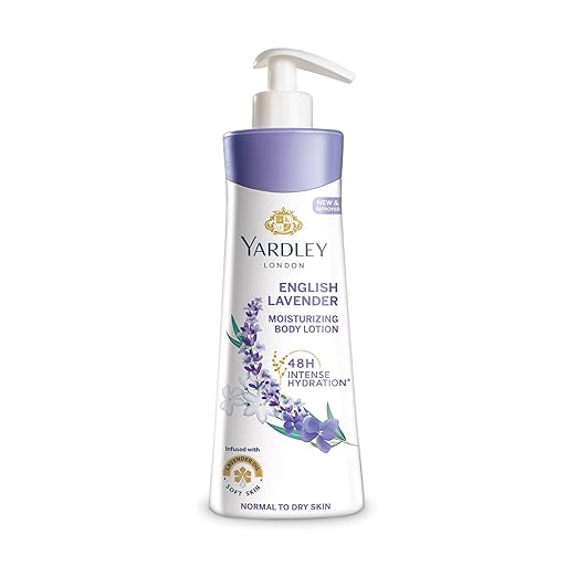Yardley London English Lavender Moisturizing Body Lotion With Germ Shield| Infused With Lavender Oil| Daily Use Hand & Body L