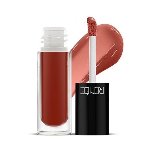 RENEE Hot Lips - Nude Lip Gloss | High-Glossy Shine | Enriched with Vitamin E | Lightweight | Non Sticky | Hydrating Formula