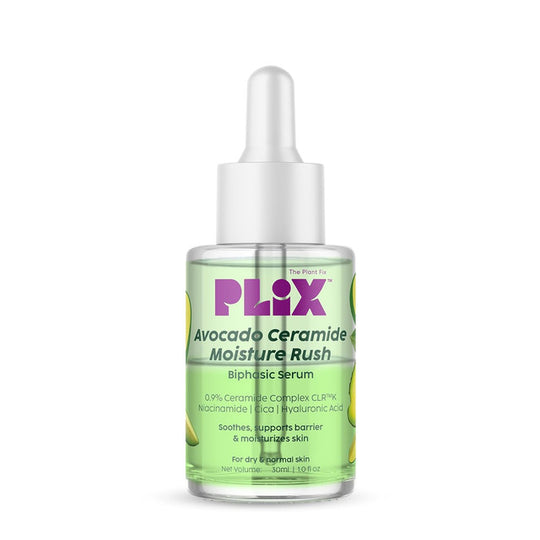 PLIX - THE PLANT FIX Avocado Ceramide Moisture Rush Biphasic Serum| For Deep Nourishment & Strengthened Skin Barrier| Nourish