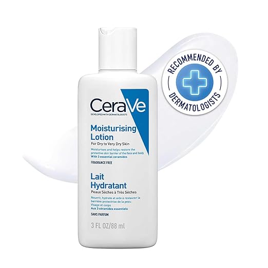 CeraVe Moisturizing Lotion For Dry Skin (88ml) - Formulated With 3 Essential Ceramides And Hyaluronic Acid | Non-Comedogenic,