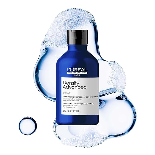 L'Oréal Professionnel Density Advanced Shampoo for fine and thinning hair - 300ml | Professional shampoo that visibly increas