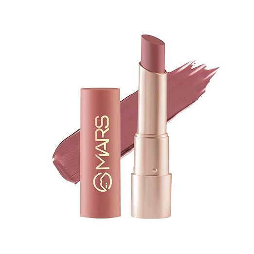 MARS Creamy Matte Long Lasting Lipstick for Women | Creamy Lipstick | Single Swipe Application | Smooth & Light Weight (3.2 g