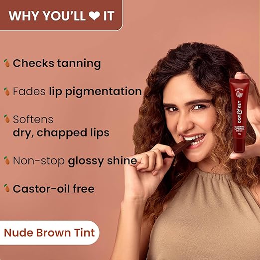 Dot & Key Cocoa Lip Balm with Shea Butter (12gm) for Naturally Glowing and Hydrated Lips | With SPF 30 for Sun Protection + Vitamin C + E | Lipbalm for Dry & Dark Lips | Lip Balm for Women