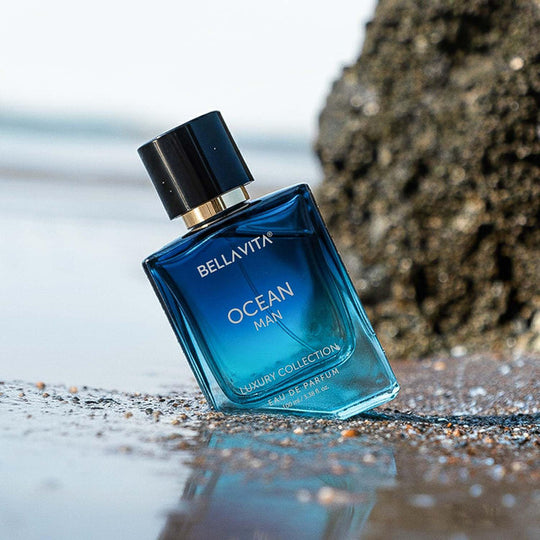 Bella Vita Luxury Men Ocean Aquatic Eau De Parfum With Marine, Orchid & Musk|Long Lasting Fresh Citrusy & Woody Edp Fragrance Scent Liquid Perfume,100 Ml