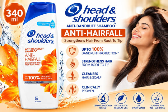 Head & Shoulders Anti-Dandruff Shampoo Anti-Hair fall 340ml