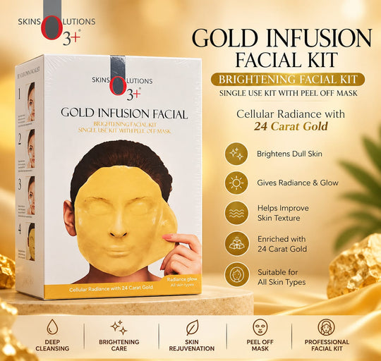O3+ Gold Infusion Facial Kit | 24 Carat Gold | Single Use