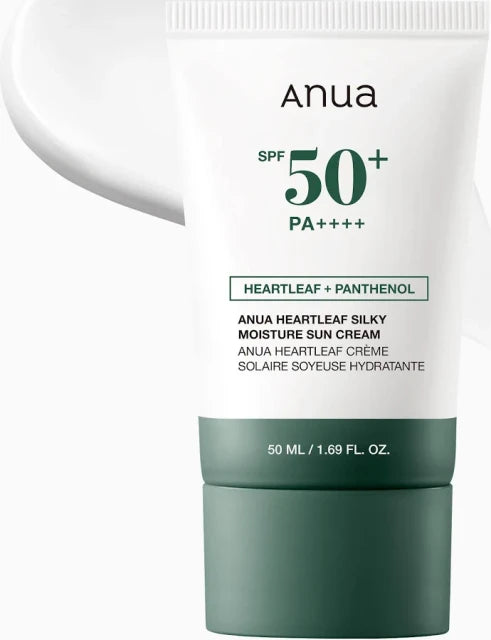 ANUA Sunscreen - SPF 50 PA+++ Sun Cream with Heartleaf & Hyaluronic Acid | SPF 50+ Moisture Formula (50 ml)