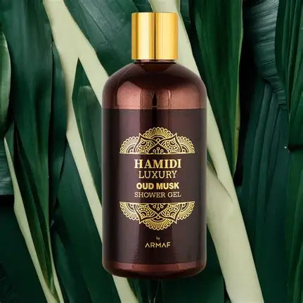Hamidi Luxury Oud Musk Shower Gel 500ML | Alcohol-Free | Ultra Moisturizing | Feel Soft, Smooth & Refreshed | For Men & Women