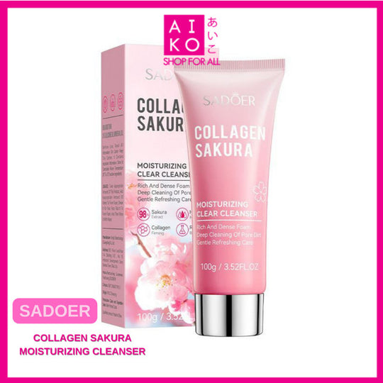 SADOER collagen sakura moisturizing clear cleanser 100g