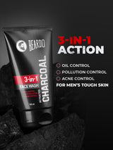 BEARDO CHARCOAL FACE WASH 100ML