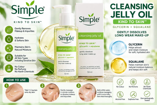 Simple Kind to Skin Cleansing Jelly Oil 50ml