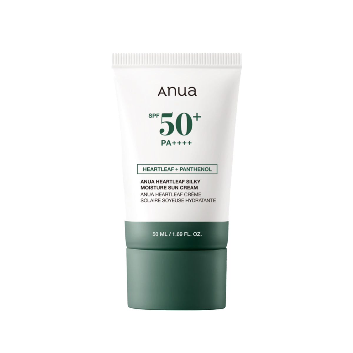 ANUA HEARTLEAF SILKY MOISTURE SUN CREAM SPF 50+ PA++++ 50ML