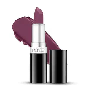 RENEE Stunner Matte Lipstick - Lotus Lady 4gm - Intense Color Pay Off, Full Coverage Long Lasting Weightless Velvety Formula 