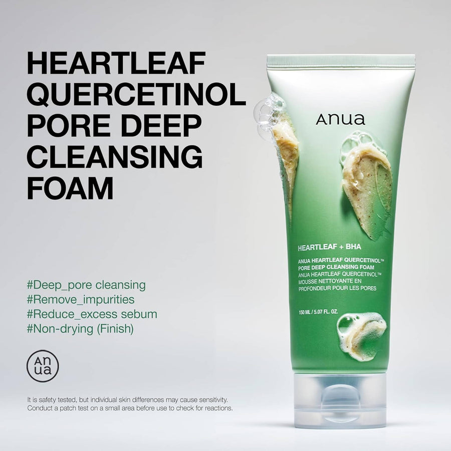 ANUA HEARTLEAF + BHA CLEASING FOAM 150ML