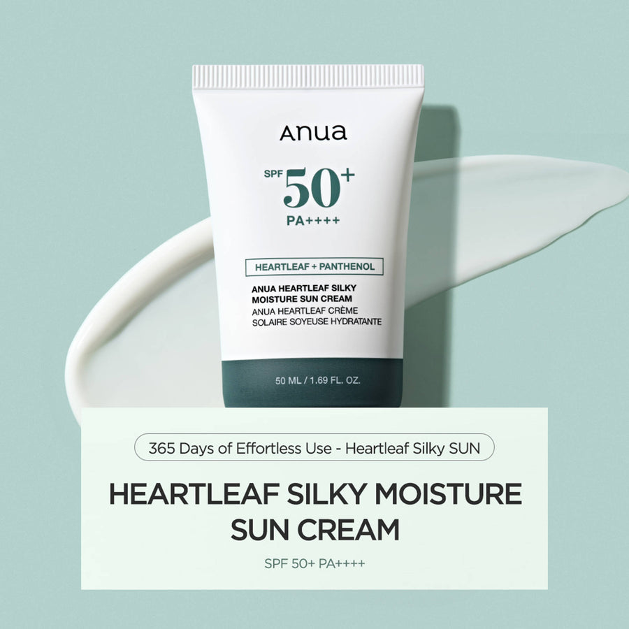 ANUA HEART LEAF SILKY MOISTURE SUN CREAM 50ML(BM950750)
