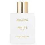 BELLAVITA White Oud Unisex | Long Lasting | Perfume for Man & Perfume for Woman | EDP 100ml | Orange, Patchouli, Musk | Oud, 