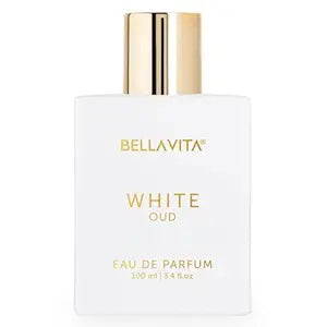 BELLAVITA White Oud Unisex | Long Lasting | Perfume for Man & Perfume for Woman | EDP 100ml | Orange, Patchouli, Musk | Oud, 