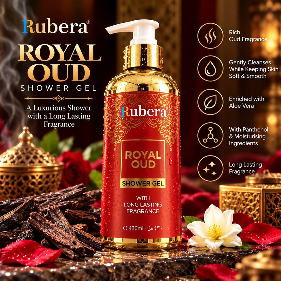 Rubera Royal Oud Shower Gel 430ml | Long Lasting Fragrance