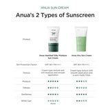 ANUA HEART LEAF SILKY MOISTURE SUN CREAM 50ML(BM950750)