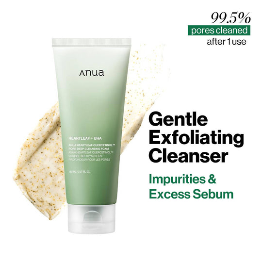 ANUA HEARTLEAF + BHA CLEASING FOAM 150ML