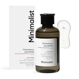 Minimalist Anti Acne PHA 3% Face Toner for Oily Skin | Pore Tightening & Mild Exfoliation For All Skin | Alcohol Free Hydrati
