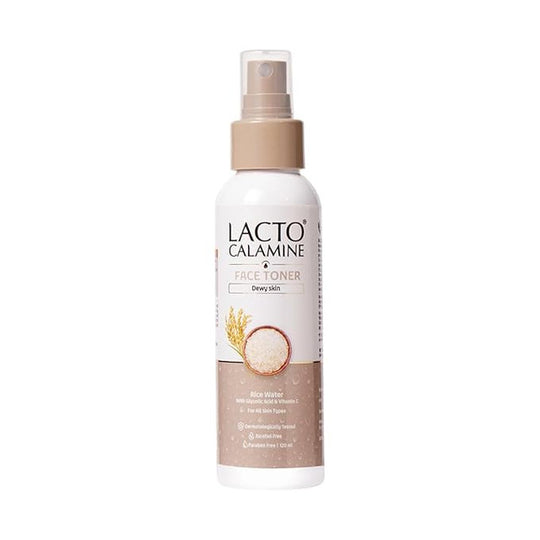 Lacto Calamine Rice Toner | 120ml | Rice Water Toner Korean Skincare for Glass Skin with Vitamin C, Glycolic Acid, Niacinamid