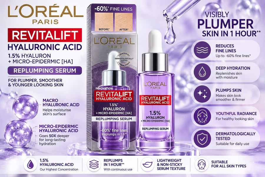 L'Oréal Paris Revitalift Hyaluronic Acid 1.5% Replumping Serum 30ml