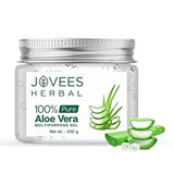 Jovees Herbal 100% Pure Aloe Vera Gel for Face, Hair (200gm) | Hydrating & Soothing Gel for Acne Scars, Blemishes, Anti-Aging
