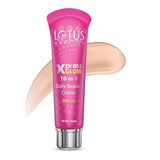 Lotus Makeup Xpress Glow 10 In 1 Daily Beauty Cream With Aloevera Extract | SPF 25 | Tinted | Moisturizes And Hydrates | Semi