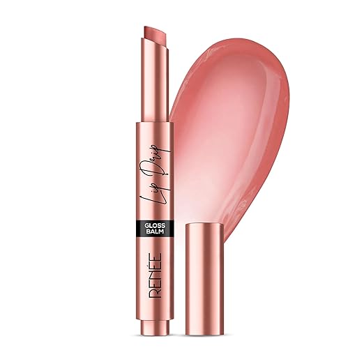 RENEE Lip Drip Glossy Lip Balm- Caramel Cream, High Shine, Lightweight & Long Lasting, Soft & Supple, Easy Glide Formula, Ric