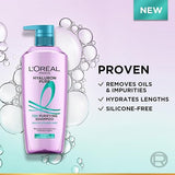 L'Oréal Paris Hyaluron Pure 72H Purifying Shampoo, For oily scalp & dry hair with salicylic and hyaluronic acid, 800 ml