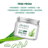 Jovees Herbal 100% Pure Aloe Vera Gel for Face, Hair (200gm) | Hydrating & Soothing Gel for Acne Scars, Blemishes, Anti-Aging