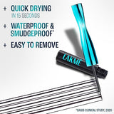 LAKME 9to5 Eyeconic Waterproof Liquid Eyeliner, Intense Black, 4.5 ml, for Precise Eye Definition, with Quick-Dry Formula, Sm