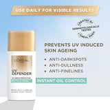 L'Oréal Paris Sunscreen, Lightweight Matte Sunscreen For Oily Skin, UVA & UVB Protection, With SPF 50 PA+++, Matte & Fresh, U