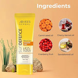 Jovees Herbal Sun Defence Cream SPF 50 PA+++ Broad Spectrum For All Skin | Protection From UVA/UVB & Sun Damaged | Lightweigh