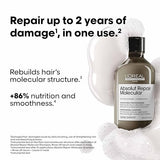 L'Oréal Professionnel Absolut Repair Molecular Sulfate-Free Deep Repairing Shampoo for Damaged Hair