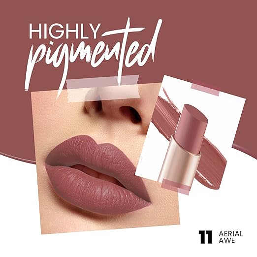 MARS Creamy Matte Long Lasting Lipstick for Women | Creamy Lipstick | Single Swipe Application | Smooth & Light Weight (3.2 g