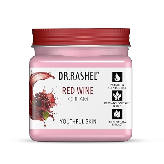 DR.RASHEL Red Wine Anti Aging Cream | With Antioxidants & Natural Extracts | Moisturizing | Firming | Youthful Glow | Radianc