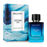 Bella Vita Luxury Men Ocean Aquatic Eau De Parfum With Marine, Orchid & Musk|Long Lasting Fresh Citrusy & Woody Edp Fragrance