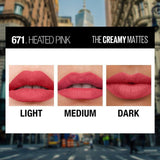 Maybelline New York Color Sensational Creamy Matte Lipstick lasts up to 12 Hours, Hydrate Lips, Rich Creamy Lipstick with She
