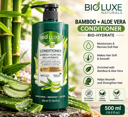 Bio Luxe Naturals Bamboo + Aloe Vera Conditioner 500ml