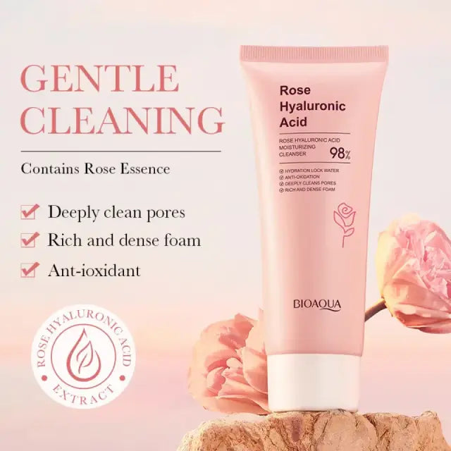 BIOAQUA Rose Hyaluronic Acid Face Cleanser
