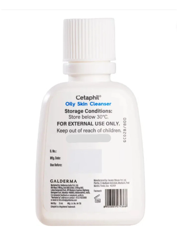 CETAPHIL OILY SKIN CLEANSER 25ML